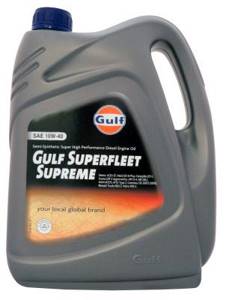 Моторное масло GULF Superfleet Supreme SAE 10w40, 4л